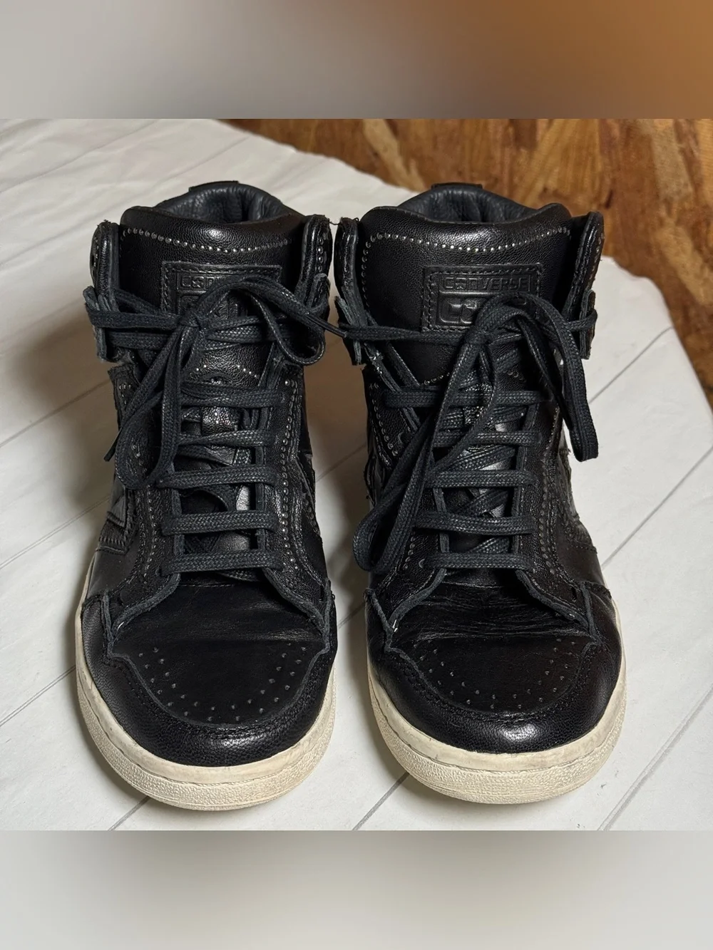 Converse x John Varvatos Weapon Mid Sneakers Studded Streetwear Unisex‎ Womens 8